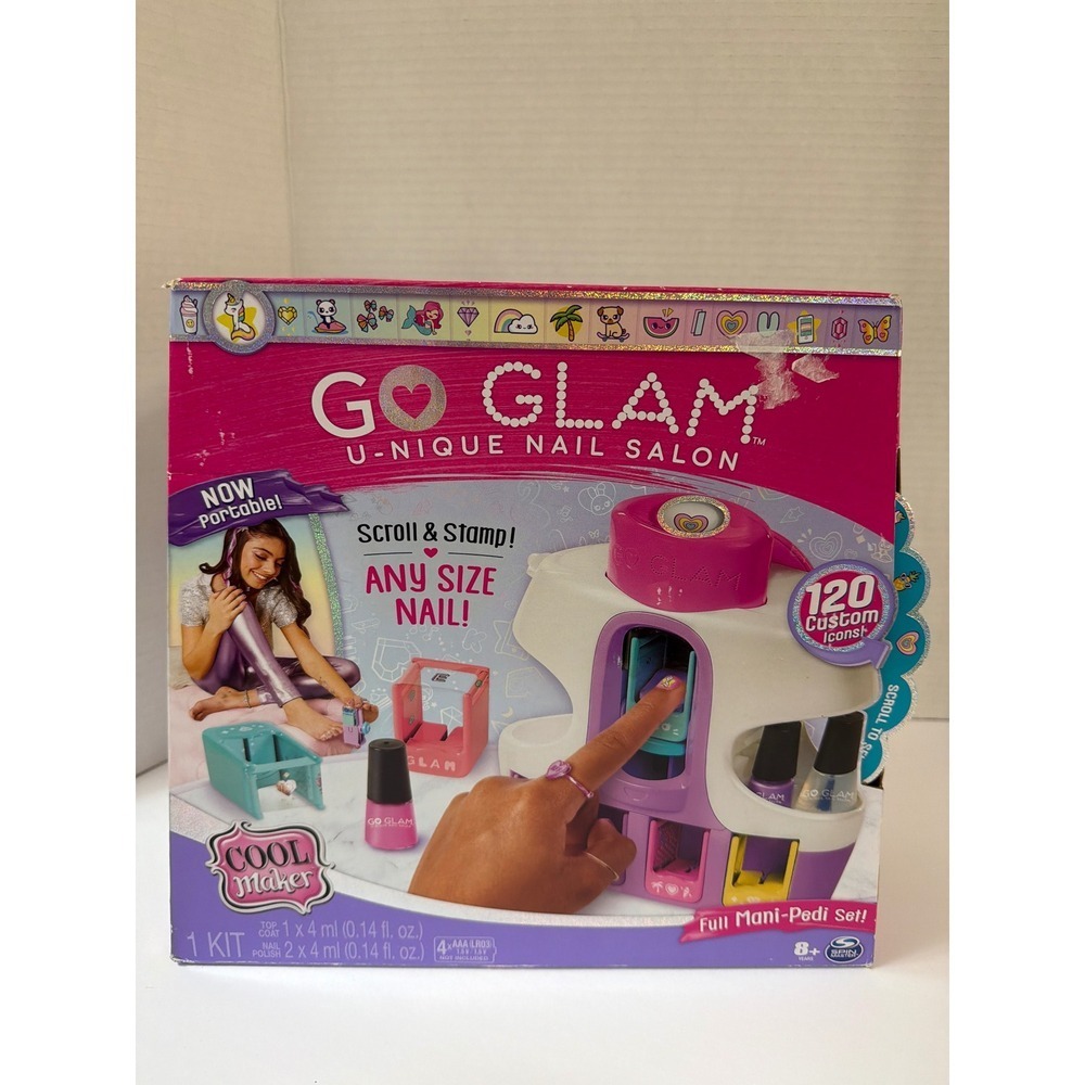 Cool Maker‎ Go Glam U-nique Nail Salon Portable Stamper Kit Pink Purple